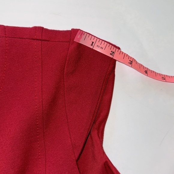 Size 4 Antonia Melani lined short sleeve cap sleeve zip up dress with pockets - Picture 10 of 16